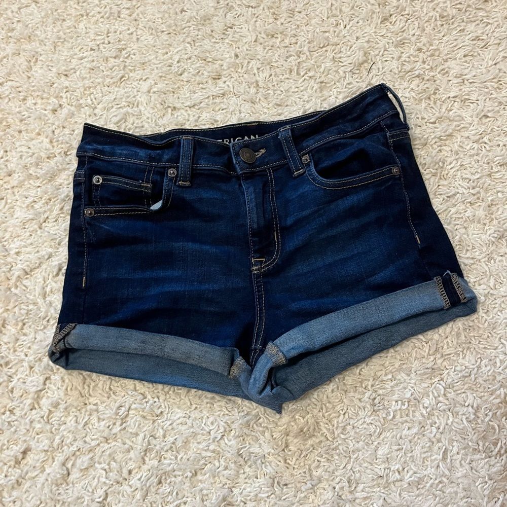 COPY - American eagle high rise shortie jean shorts size 4